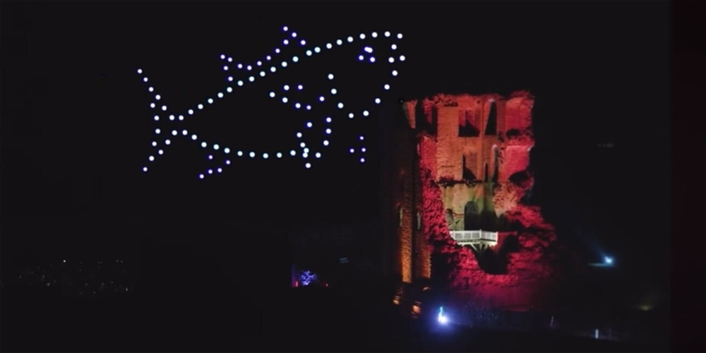 Drone Display at Scarborough Castle