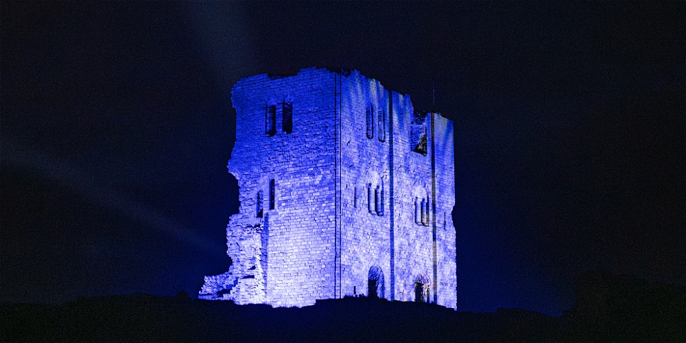Scarborough Castle Keep Exterior Illumination